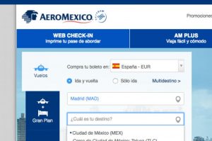 Aeromexico web check in